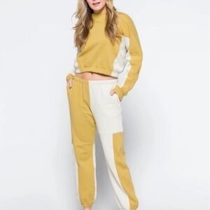 NEW FREE PEOPLE Movement Honey Wheat Combo Patched Up Set